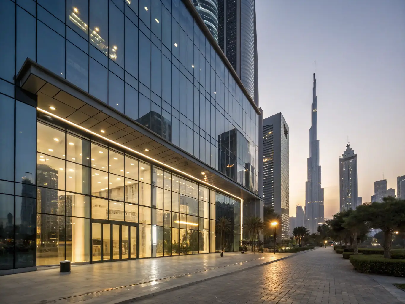 A contemporary commercial office building, highlighting the innovative design and functional efficiency of AxB Contracting's commercial development projects.